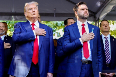 Trump e o vice-presidente J.D. Vance (Foto: redes sociais)