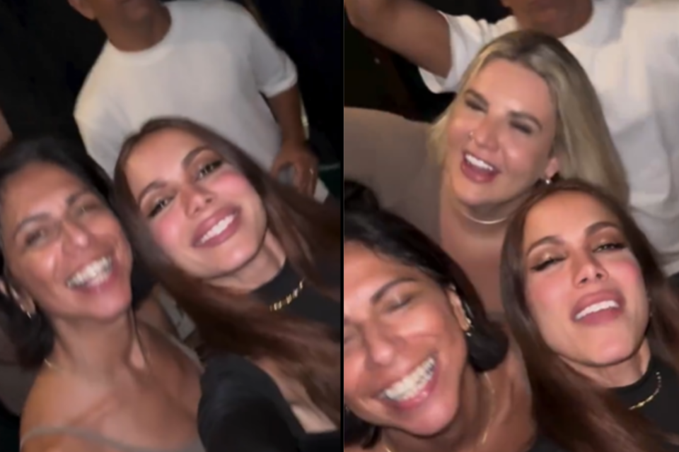 Anitta curte noite animada com grupo de amigos na Suíça