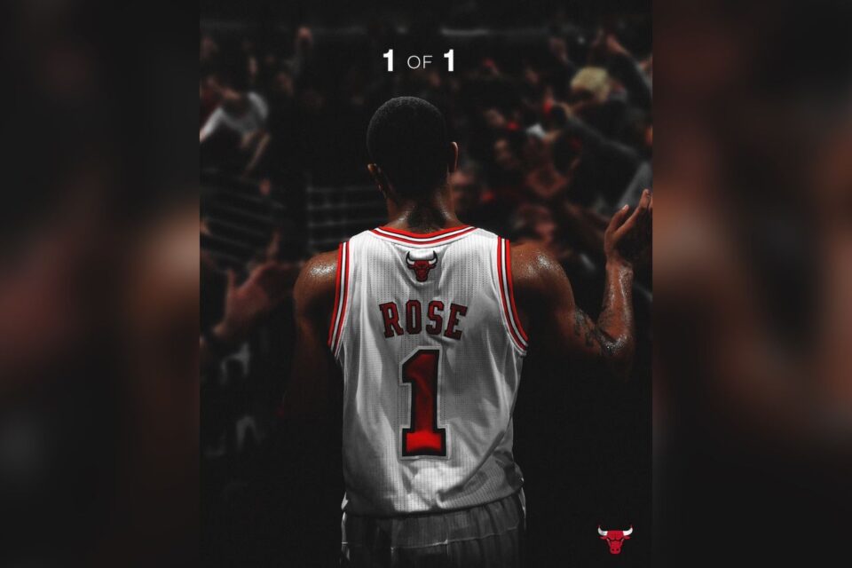 Camisa número 1 de Derrick Rose será aposentada pelo Chicago Bulls. Foto: Reprodução/Instagram