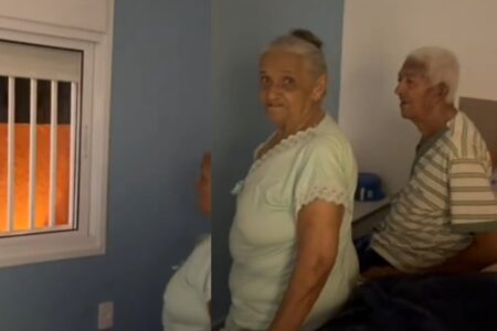 Casal de idosos viraliza após reagirem aos comandos da Alexa; vídeo “Eu não durmo mais aqui não. Deus me livre!”, diz a senhora