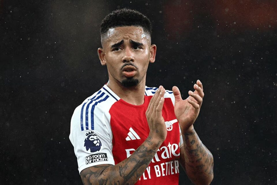 Gabriel Jesus em jogo pelo Arsenal