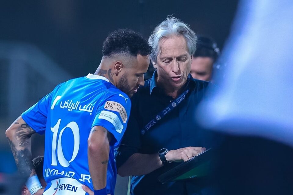 Neymar e Jorge Jesus no Al Hilal