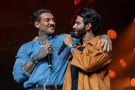 Lucas Lucco participa de show com Gusttavo Lima e anuncia retorno à carreira após 1 ano