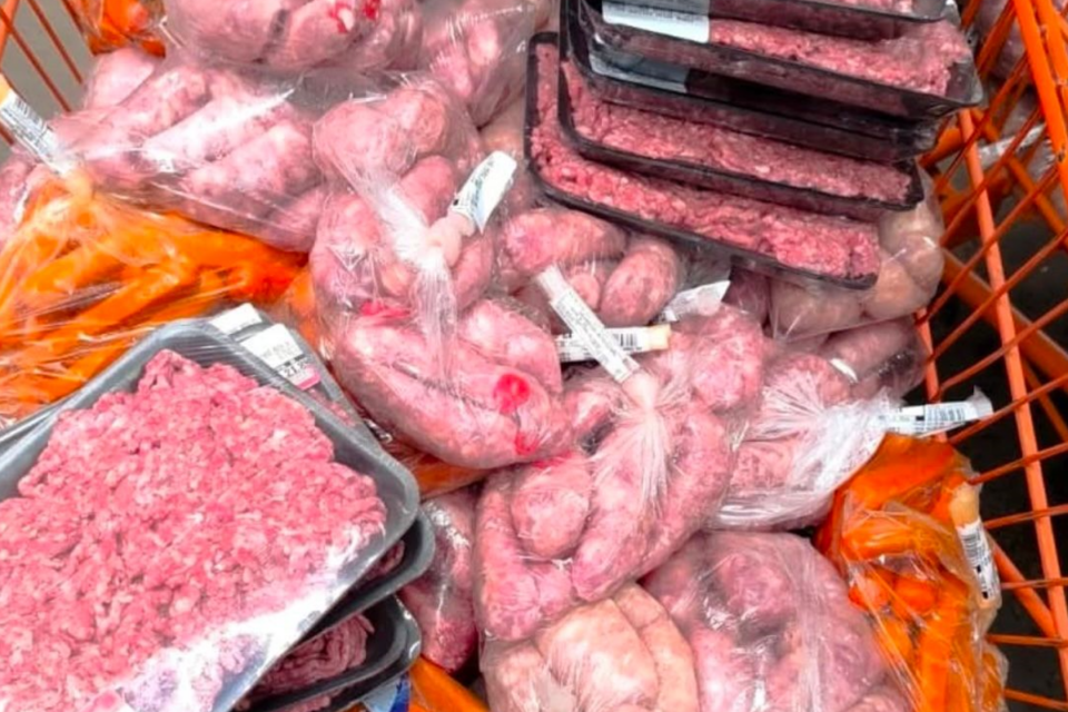 Carnes impróprias para o consumo são apreendidas em Águas Lindas (Foto: Divulgação Procon)