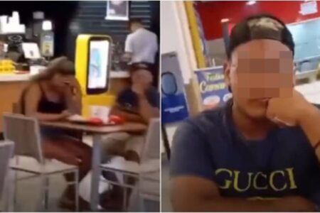 Esposa traída imprimiu prints que comprovavam a traição Mulher flagra marido e amante no McDonald's; assista ao vídeo