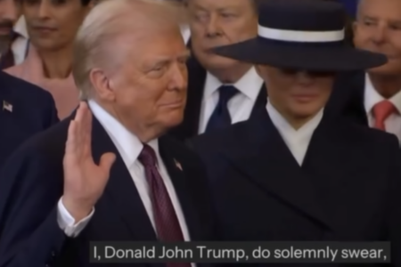 Trump, empossado presidente dos Estados Unidos (Foto: Reprodução)