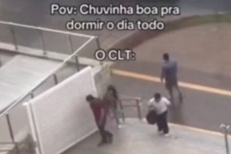 Chuva e vento na entrada do Fórum de Goiânia impressiona internautas; vídeo Felizmente, ninguém se feriu na ocasião