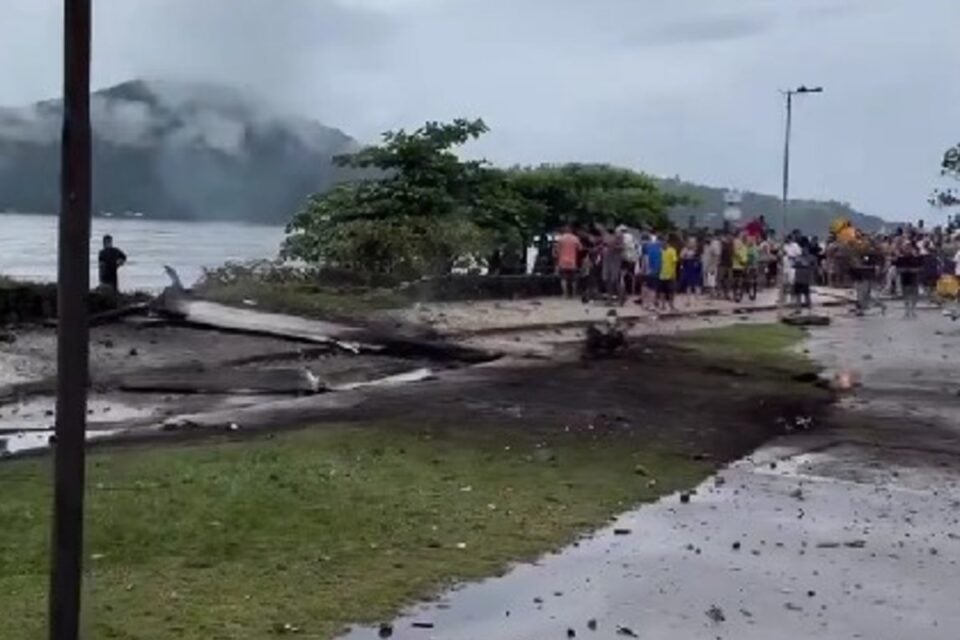 Queda de avião em Ubatuba (Foto: Reprodução)