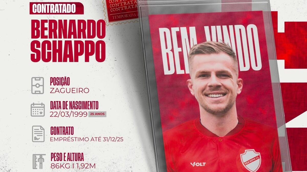 Bernardo foi anunciado pelo Vila
