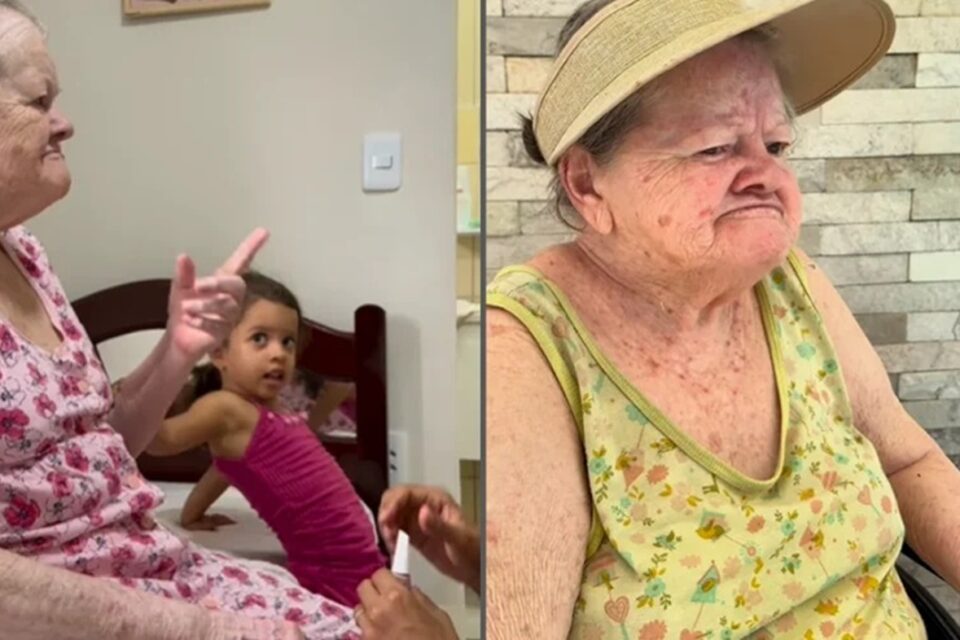 Filho com ansiedade cuida de mãe com demência e vídeo viraliza Pedro conta com a ajuda da filha, Bia, que gosta de pentear o cabelo da avó