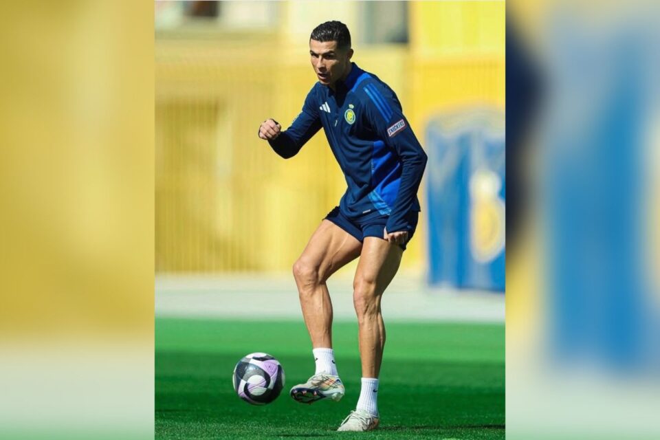 Cristiano Ronaldo treina pelo Al-Nassr. Foto: Reprodução/Instagram