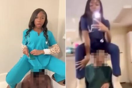 Enfermeira é presa após rebolar sobre a cabeça de pacientes com deficiência para viralizar no TikTok Lucrecia Kormassa Koiyan