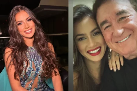 Namorada miss de Amado Batista mostra viagem romântica com o cantor