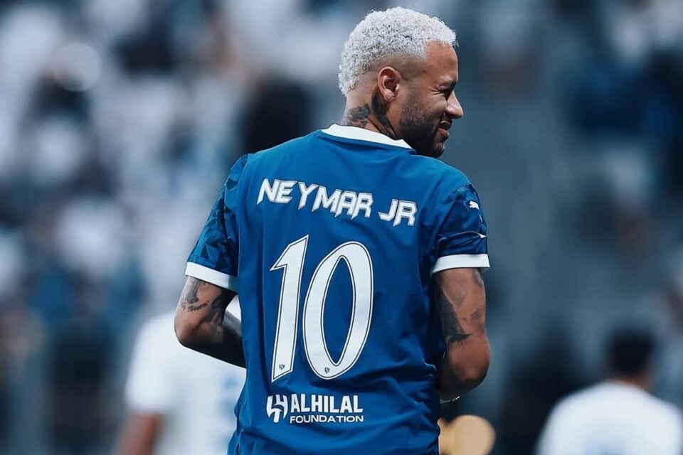 Neymar em jogo pelo Al Hilal, da Arábia Saudita