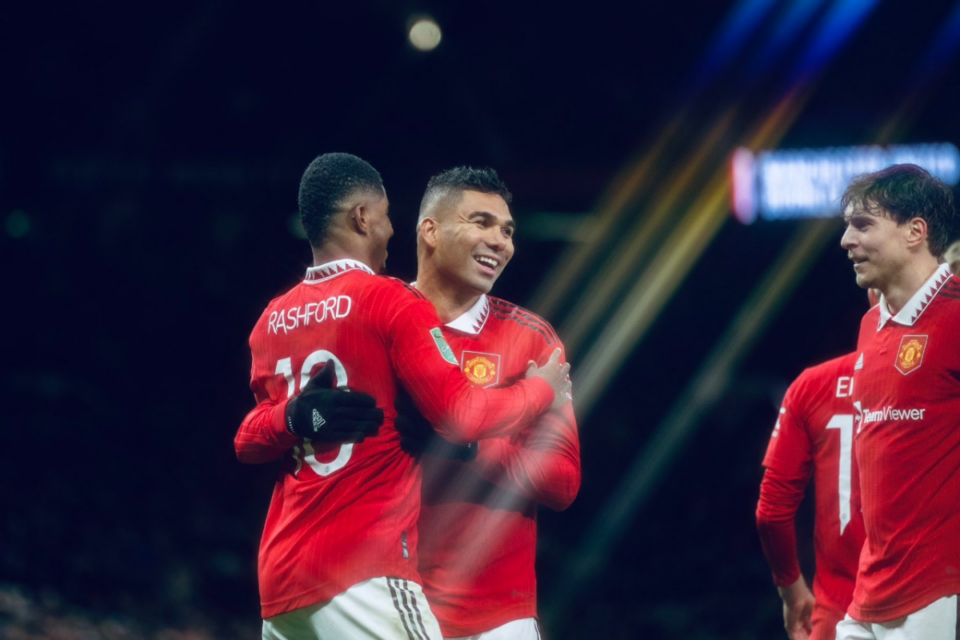 Casemiro em jogo pelo Manchester United