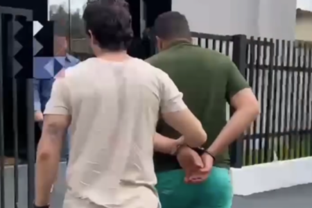 Homem preso por ameaçar mulher em Itumbiara (Foto: Reprodução)