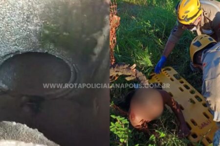 Cadeirante entra em bueiro durante fuga em Anápolis, mas acaba preso após resgate; entenda Homem de 39 anos não teve a identidade revelada