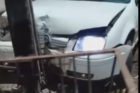 Acidente no Balneário Meia Ponte, em Goiânia (Foto: Reprodução)