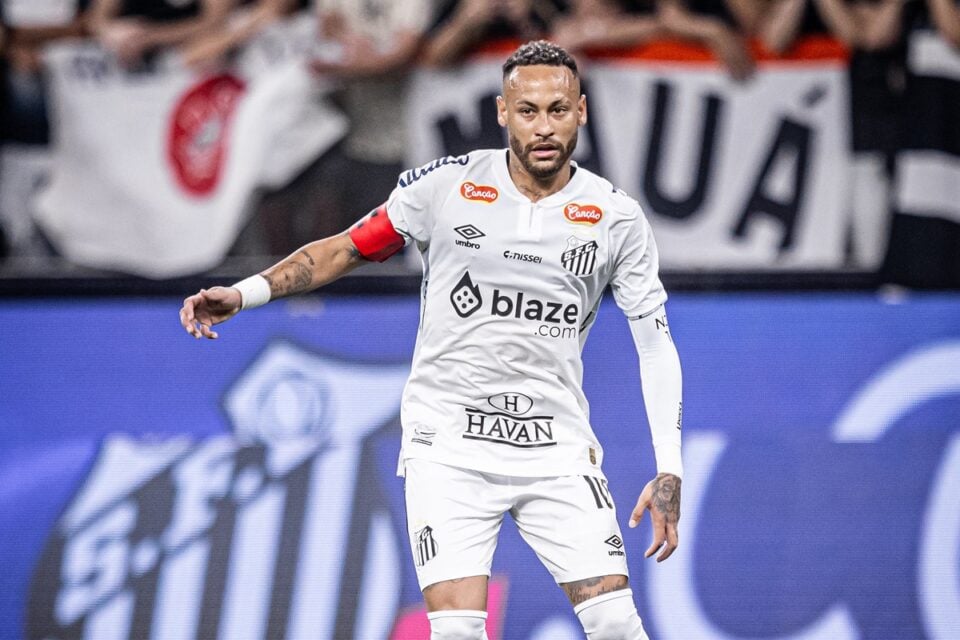 Neymar em jogo pelo Santos
