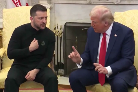 Trump e Zelensky na Casa Branca (Foto: Reprodução)