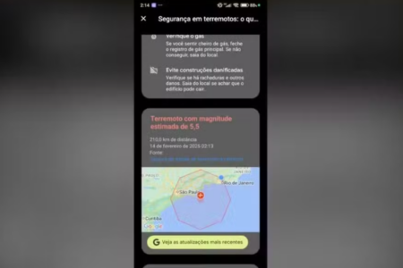 Falso alerta de terremoto no Brasil (Foto: Reprodução)
