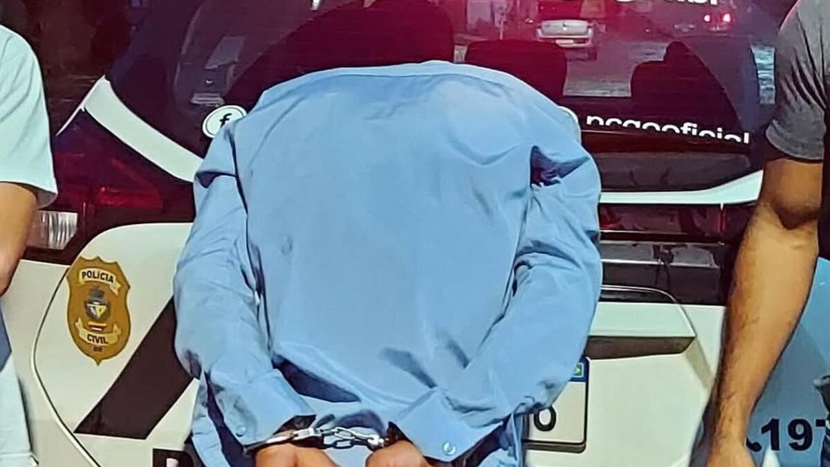 Homem preso por maus-tratos a animal (Foto: Divulgação)