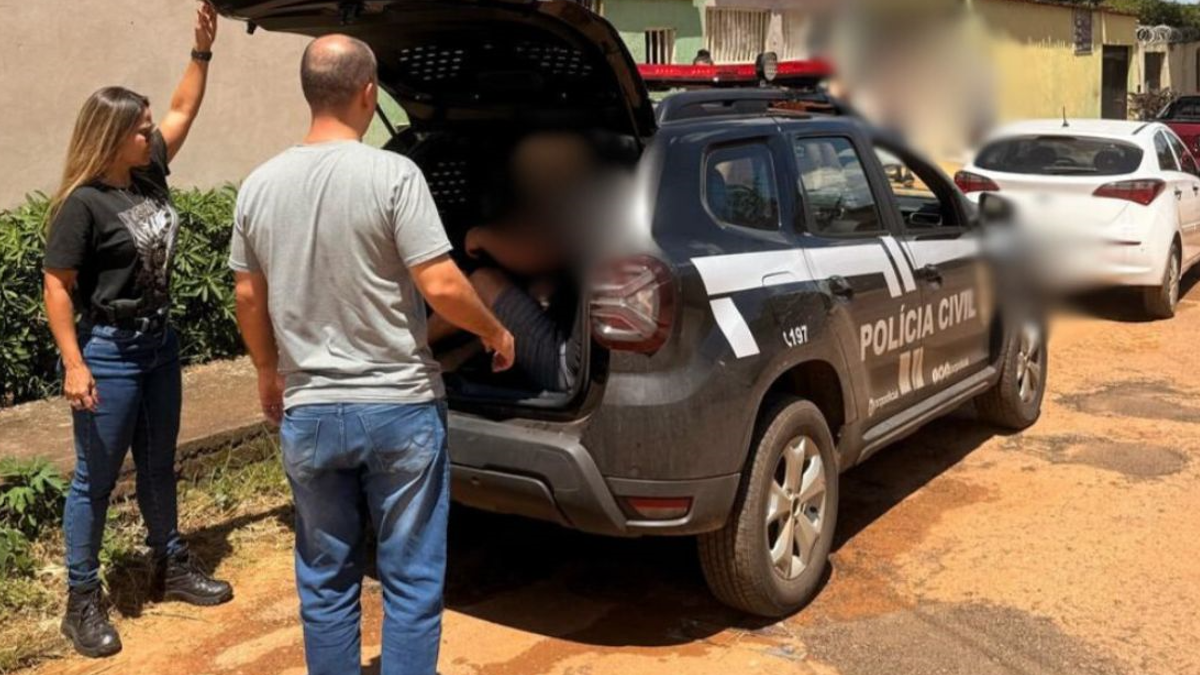 Homem foi preso suspeito de estuprar a filha de 6 anos (Foto: Divulgação PCGO)