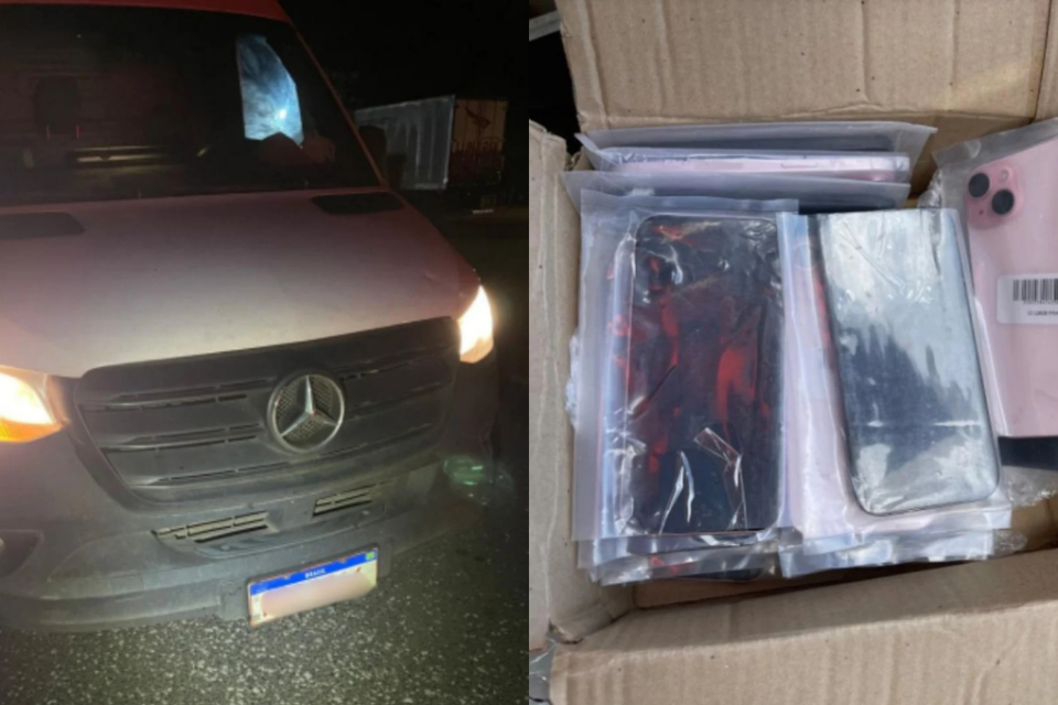 Homem é preso suspeito de transportar 20 aparelhos celulares sem nota fiscal na BR-153