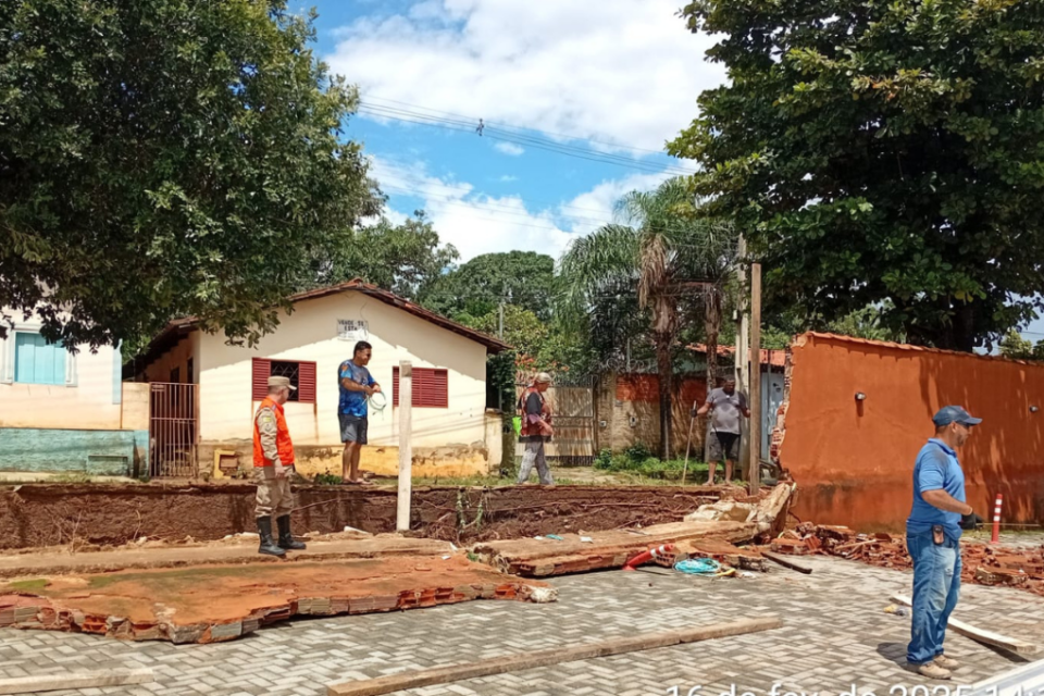 Chuvas causam estragos em apenas duas horas na cidade de Pirenópolis