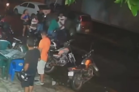 Briga com facada em bar de Caldas Novas (Foto: Reprodução)