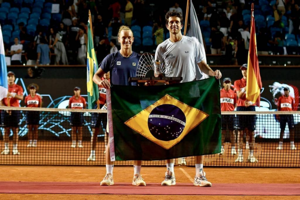 Rafael Matos e Marcelo Matos comemoram título do Rio Open
