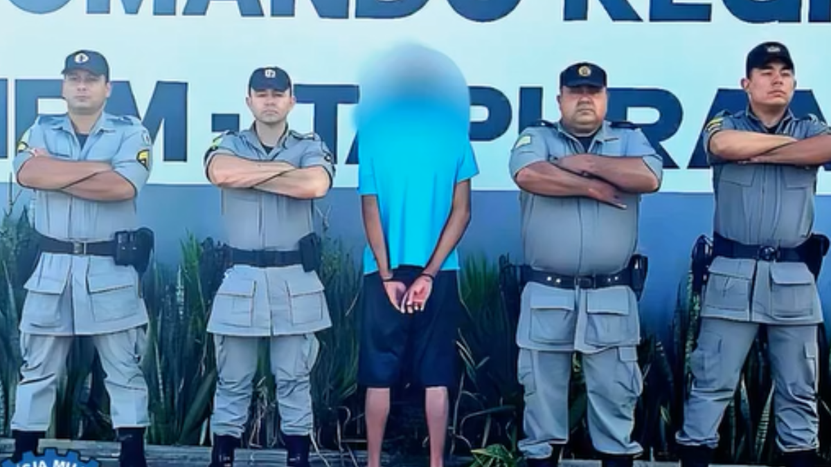 Homem preso em Goianésia (Foto: Divulgação)