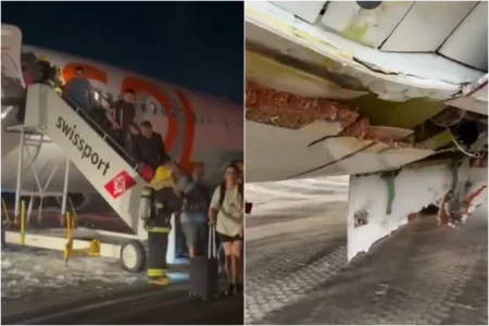 Avião da Gol que bateu em carro segue no aeroporto; colisão no Galeão é investigada Veículo de manutenção estava na pista; veja vídeos