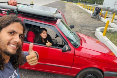 Jéssika e João, conhecidos como Recruta Roots Goiano que cruzou América do Sul de Uno descobre câncer e pede apoio