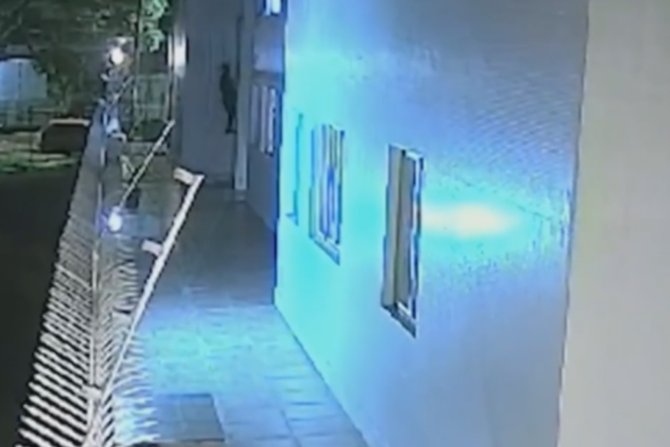 'Homem-aranha' preso no Paraná (Foto: Reprodução)