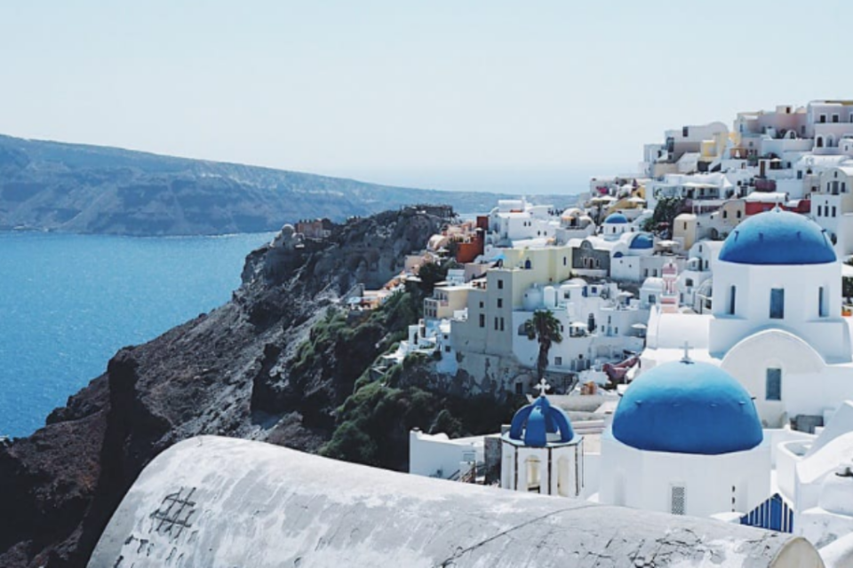 Imagem da ilha de Santorini