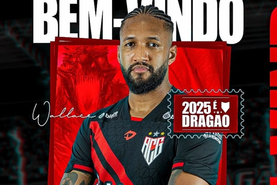 Apresentação do zagueiro Wallace nas redes sociais do Atlético Goianiense