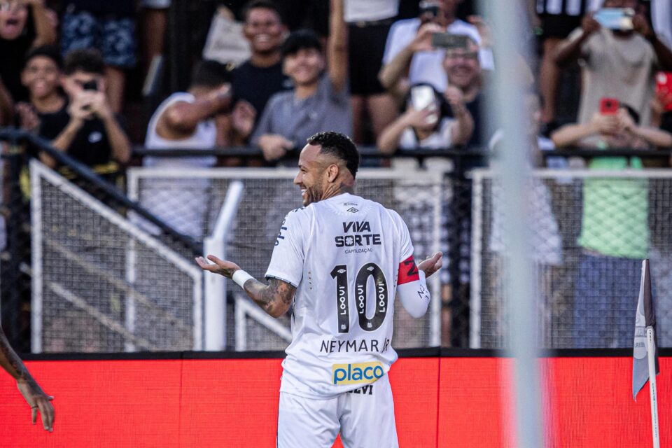 Neymar após gol olímpico