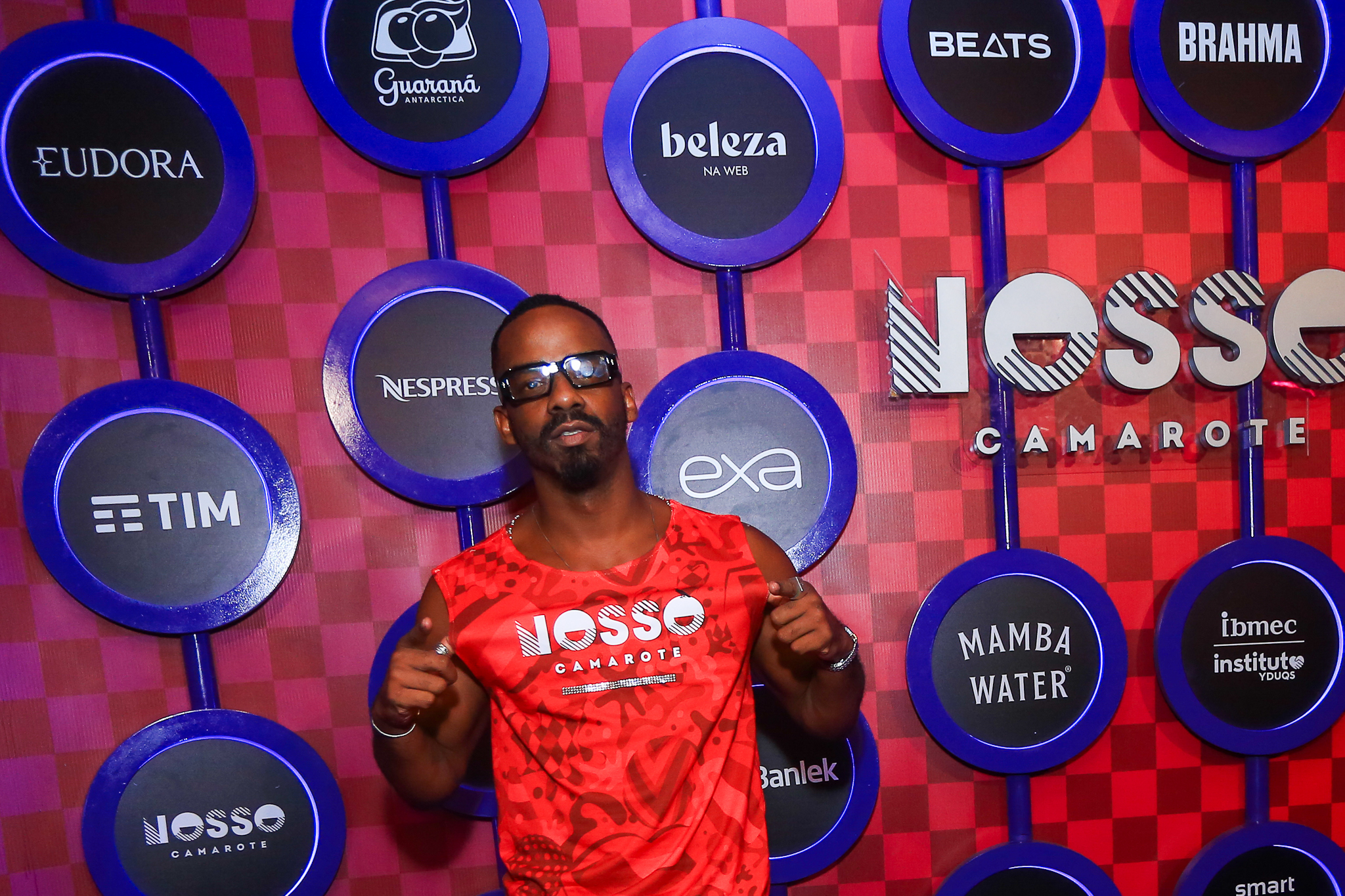 Raphael Logam no carnaval do Rio de Janeiro (Foto: Agnews)
