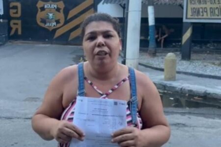 Mulher procura delegacia no Rio para denunciar marido e acaba presa por crime que não cometeu Cristina da Silva Damasceno em presídio