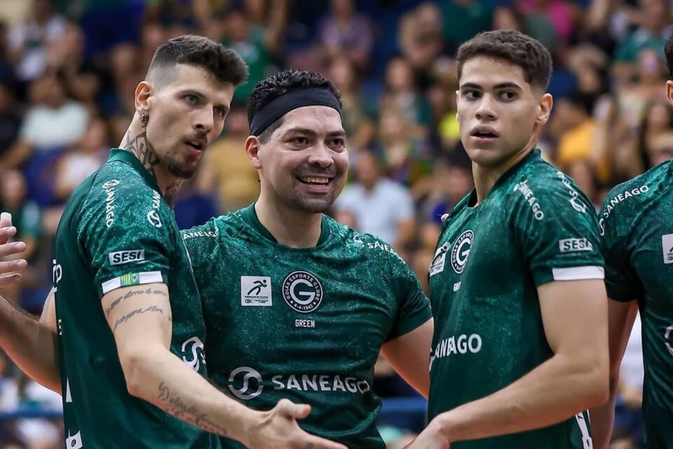 Jogadores do Goiás Vôlei