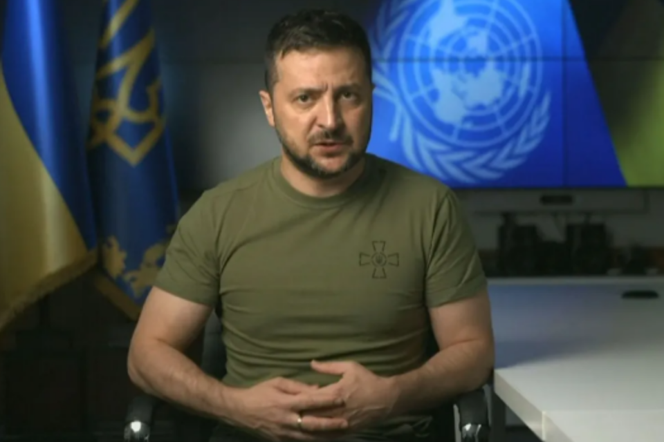 Presidente da Ucrânia, Volodymyr Zelensky (Foto: Reprodução)