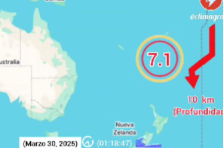 Terremoto de magnitude 7.1 em Tonga, perto da Austrália (Foto: Reprodução)