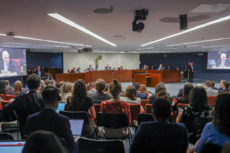 Alexandre de Moraes e outros ministros da 1ª Turma do STF (Foto: Divulgação)