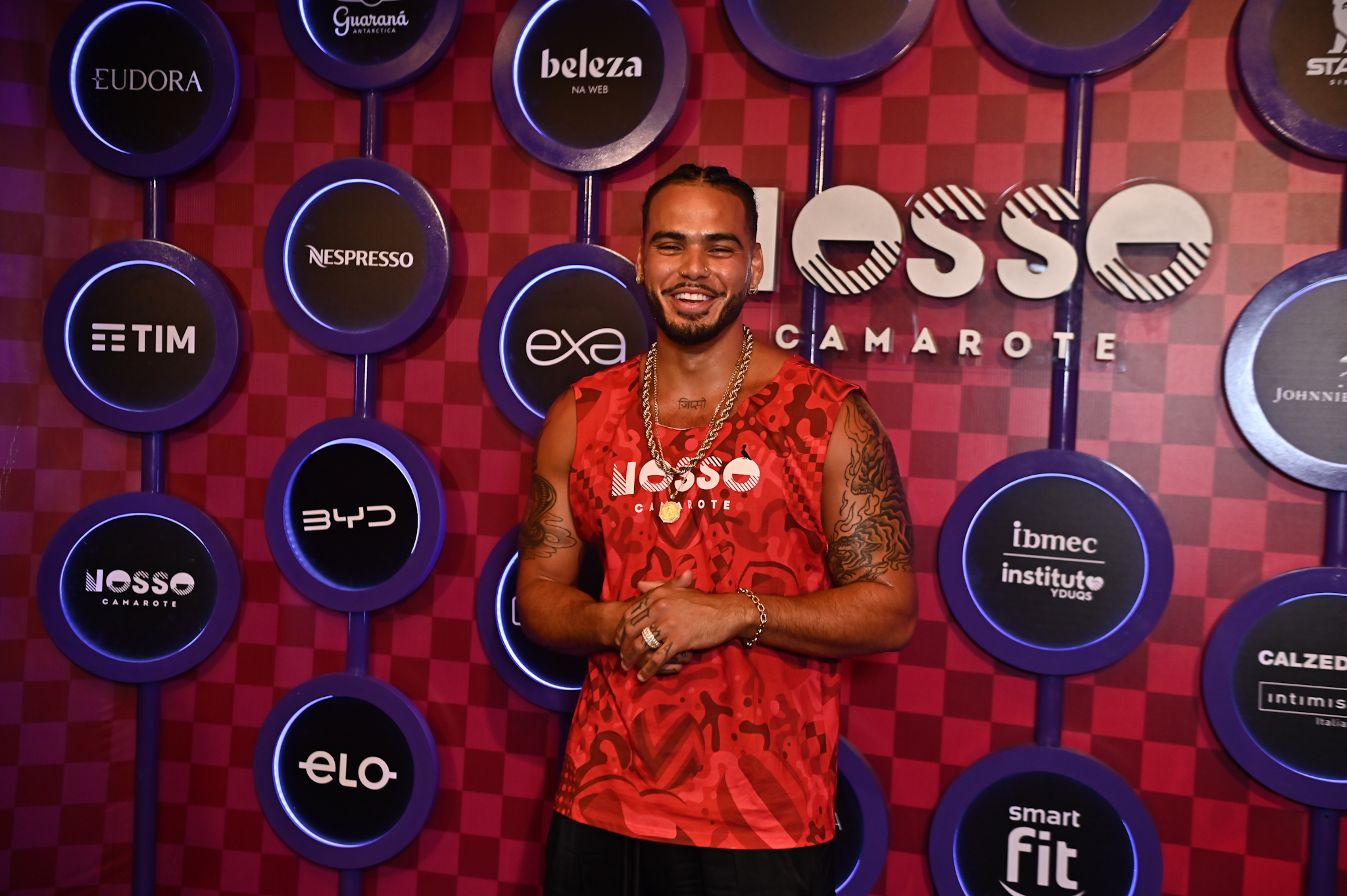 Enzo Romani no carnaval do Rio de Janeiro (Foto: Agnews)
