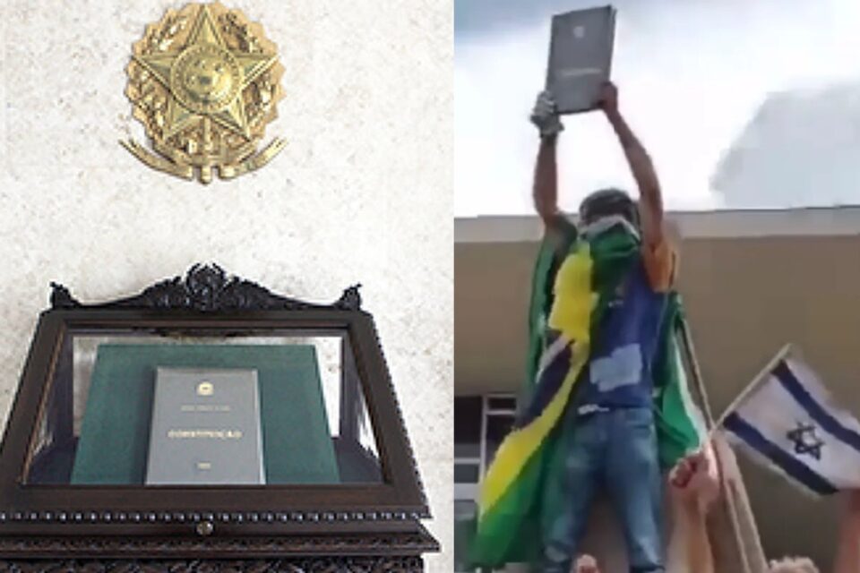 PF prende homem que furtou réplica da Constituição nos atos golpistas de 8/1 Condenado a 17 anos de prisão foi encontrado em MG