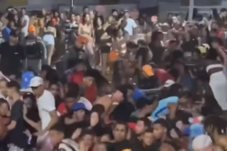 Confusão no show do cantor João Gomes (Foto: Reprodução)