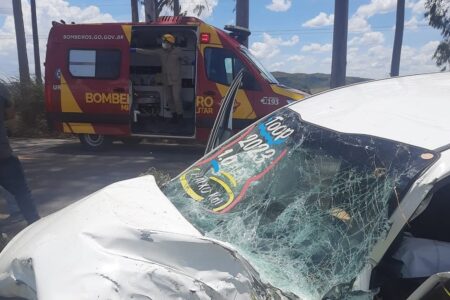 Motorista sai da pista, bate em árvore e morre na GO-010