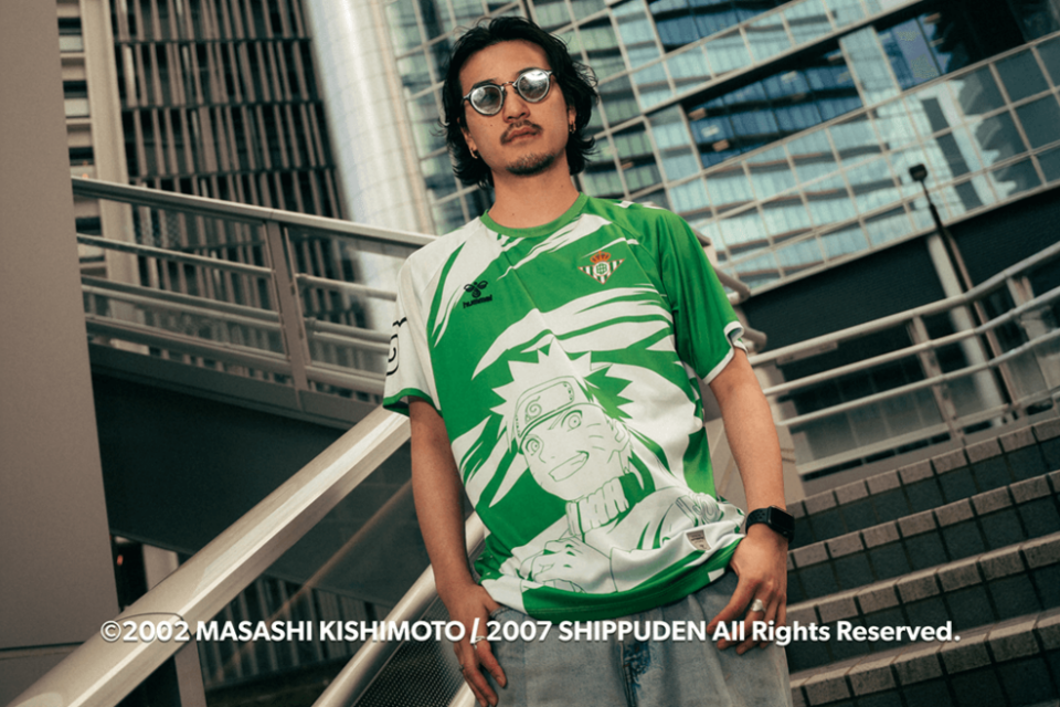 Camisa do Real Betis em homenagem ao personagem Naruto