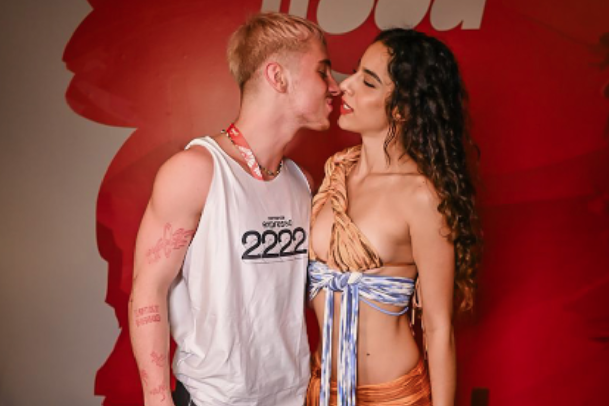 Juliano Floss e Marina Lima no carnaval de Salvador (Foto: Agnews)